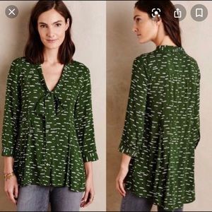 Green Maeve tunic with clouds